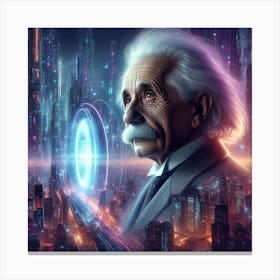 Albert Einstein 6 Canvas Print