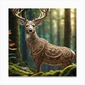 Deer In The Forest 89 Canvas Print