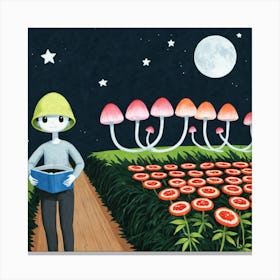 Mushroom Garden 2 Canvas Print