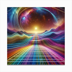 Psychedelic Space Canvas Print