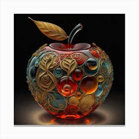 The glass apple an intricate design that adds to its exquisite appeal. 5 Canvas Print