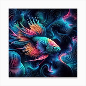 Fighter Fish 2 Canvas Print