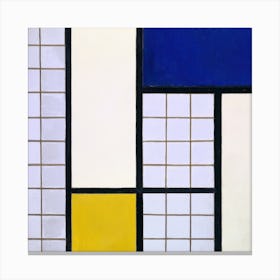 Composition In Half Tones, Theo Van Doesburg Square Canvas Print