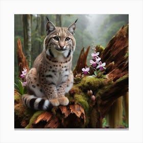 Resting Lynx Canvas Print