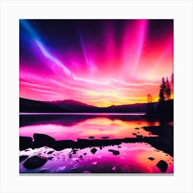 Aurora Borealis Wallpaper 2 Canvas Print