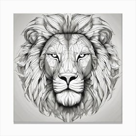 Lion Head#1 Canvas Print