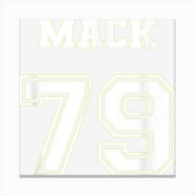 Jersey Style Mack Name Nickname 1979 79 Birthday Canvas Print