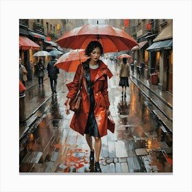 Rainy Day In Paris Canvas Print