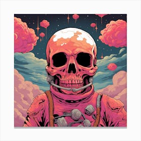 Skull In Space 1 Canvas Print