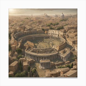 Roman City Of Rome Canvas Print