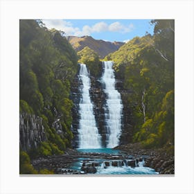 Twin Waterfall Canvas Print