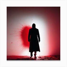 Man In The Red Coat Canvas Print