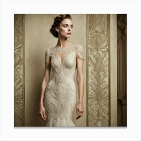 Bridal Gown Canvas Print