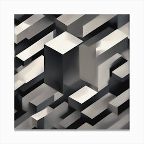 Abstract Cubes Canvas Print