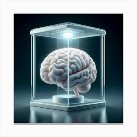 Brain In A Glass Box Canvas Print