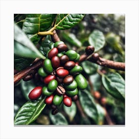 Coffee Beans On A Tree 30 Canvas Print