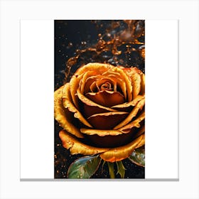 Golden Rose Canvas Print