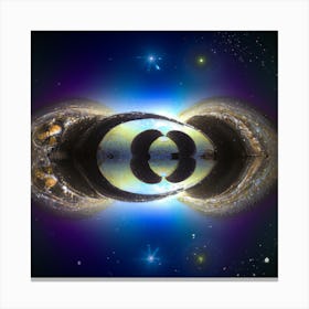 Galaxy In Space Canvas Print