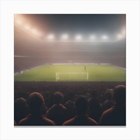 Soccer Stadium At Night Canvas Print