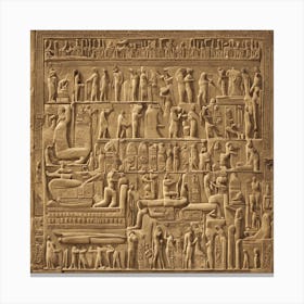 Egyptian Relief Canvas Print