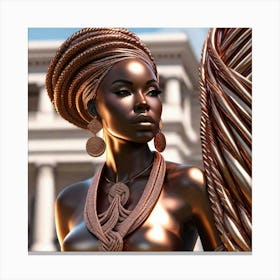 Strong Beautiful Woman Canvas Print