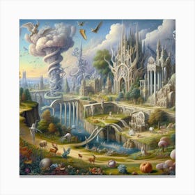 Fantasy City Canvas Print