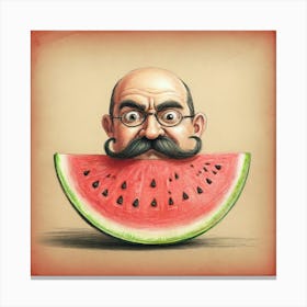 Watermelon Man 5 Canvas Print