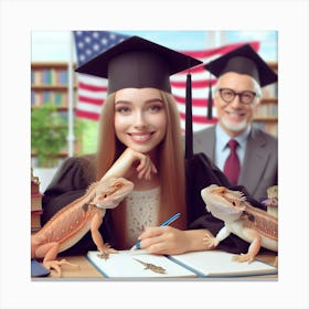 Graduation Stock Photos & Royalty-Free Footage Canvas Print