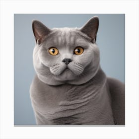 British Shorthair Cat Canvas Print