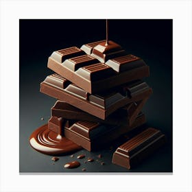 Chocolate Pouring 4 Canvas Print