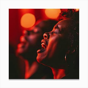 Women Singing In A Choir Canvas Print