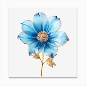 Blue Flower Canvas Print