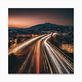 Cityscape At Dusk 2 Canvas Print