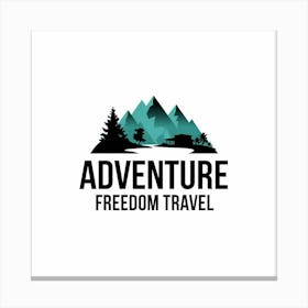 Adventure Freedom Travel Logo Canvas Print