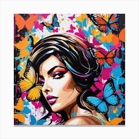 Butterfly Girl 22 Canvas Print