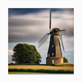 Windmill In The Countryside Canvas Print