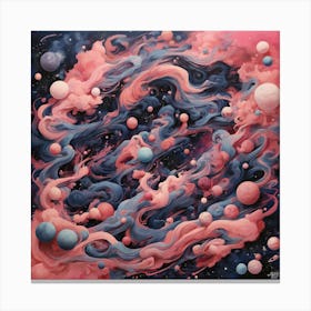 Pink Bubbles Canvas Print