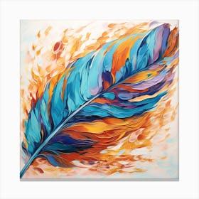 Feather Painting Canvas Print