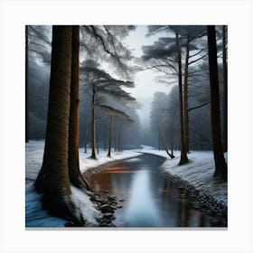 Snowy Forest 8 Canvas Print