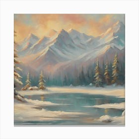 Snowy Mountains 1 Canvas Print