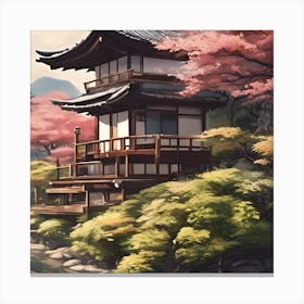 Japanese House Canvas Print