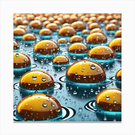 Water Droplets 14 Canvas Print