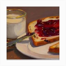 Jam And Toast Canvas Print