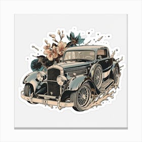 Drawing Of A Glass Sports Car 2 Canvas Print