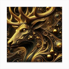 Deer Head 1 Canvas Print