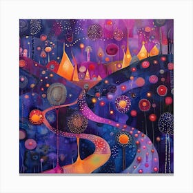 Night In The City Canvas Print