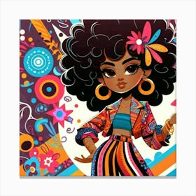 Afro Girl 11 Stampe su tela