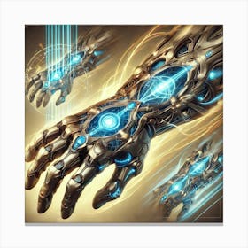 A Detailed Depiction Of Reality Forge Gauntlets, T Canvas Print