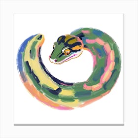 Ball Python Snake 01 Canvas Print