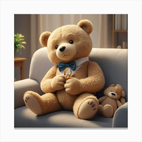 Ted Teddy Bear Canvas Print